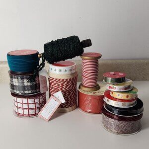 Assorted Ribbons Set Home Party Decorations Christmas Holidays craft lot